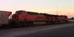 BNSF coal train DPUs